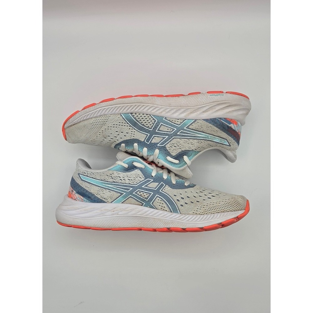 ASICS Gel-Excite 8 Women's Running Shoes 8 White Blue Coral Celebration 1012B157 - Picture 5 of 12